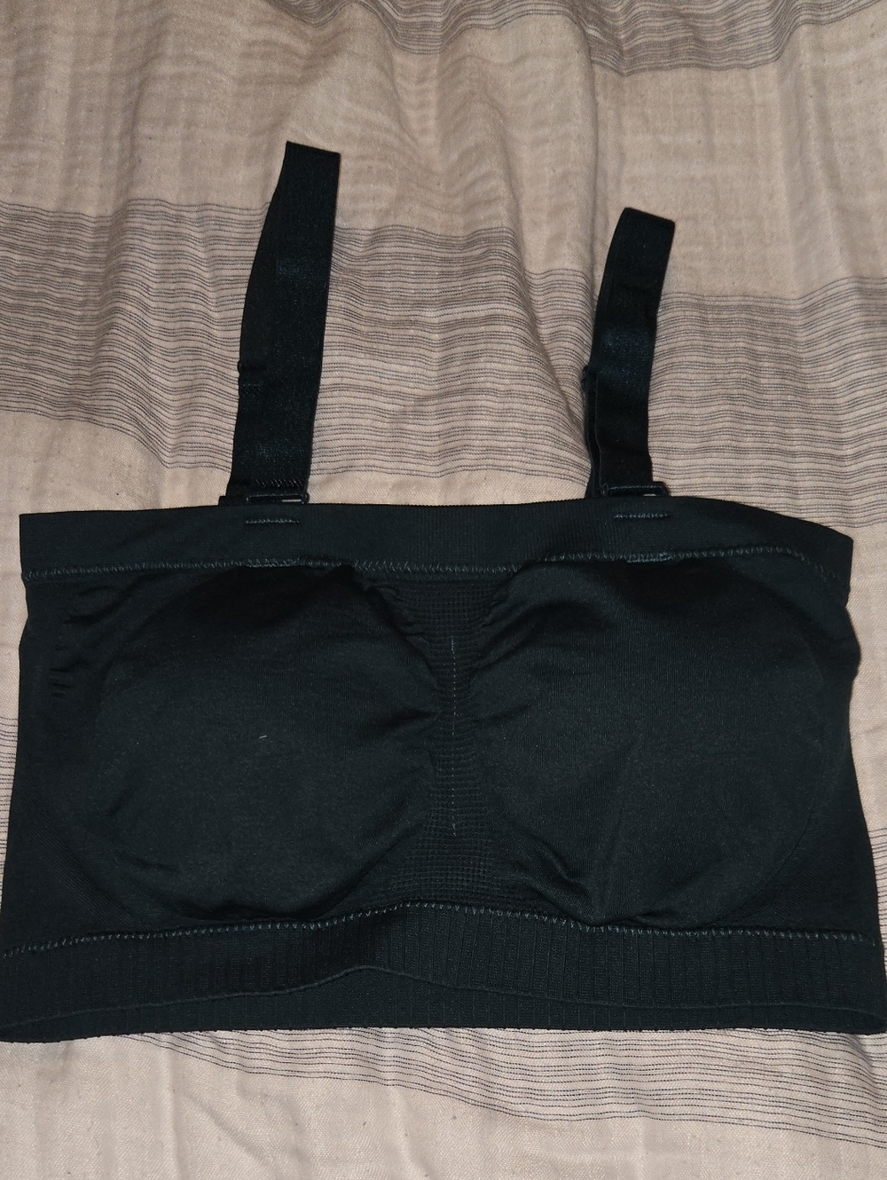Seamless Bandeau Bra with Removable Straps Teal